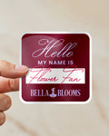 Flower Fan Sticker