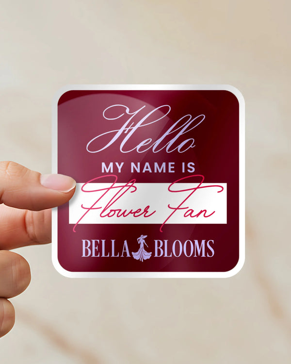 Flower Fan Sticker